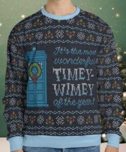 Timey Ugly Christmas Sweatshirt Timey Ugly Christmas Sweatshirt