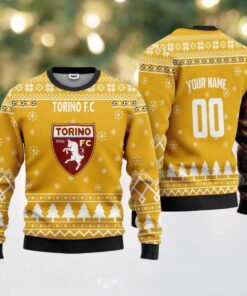 Torino FC Personalized Ugly Christmas Sweater Yellow Version