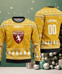 Torino FC Personalized Ugly Christmas Sweater Yellow Version