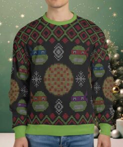 Turtle Power TMNT Ugly Christmas Sweatshirt Turtle Power TMNT Ugly Christmas Sweatshirt