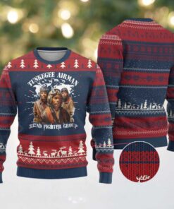 Tuskegee Airman Ugly Christmas Sweater 332ND Fighter Group Black History Month
