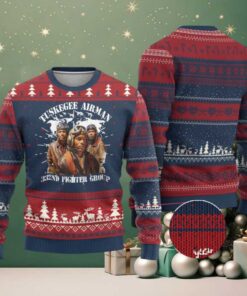 Tuskegee Airman Ugly Christmas Sweater 332ND Fighter Group Black History Month