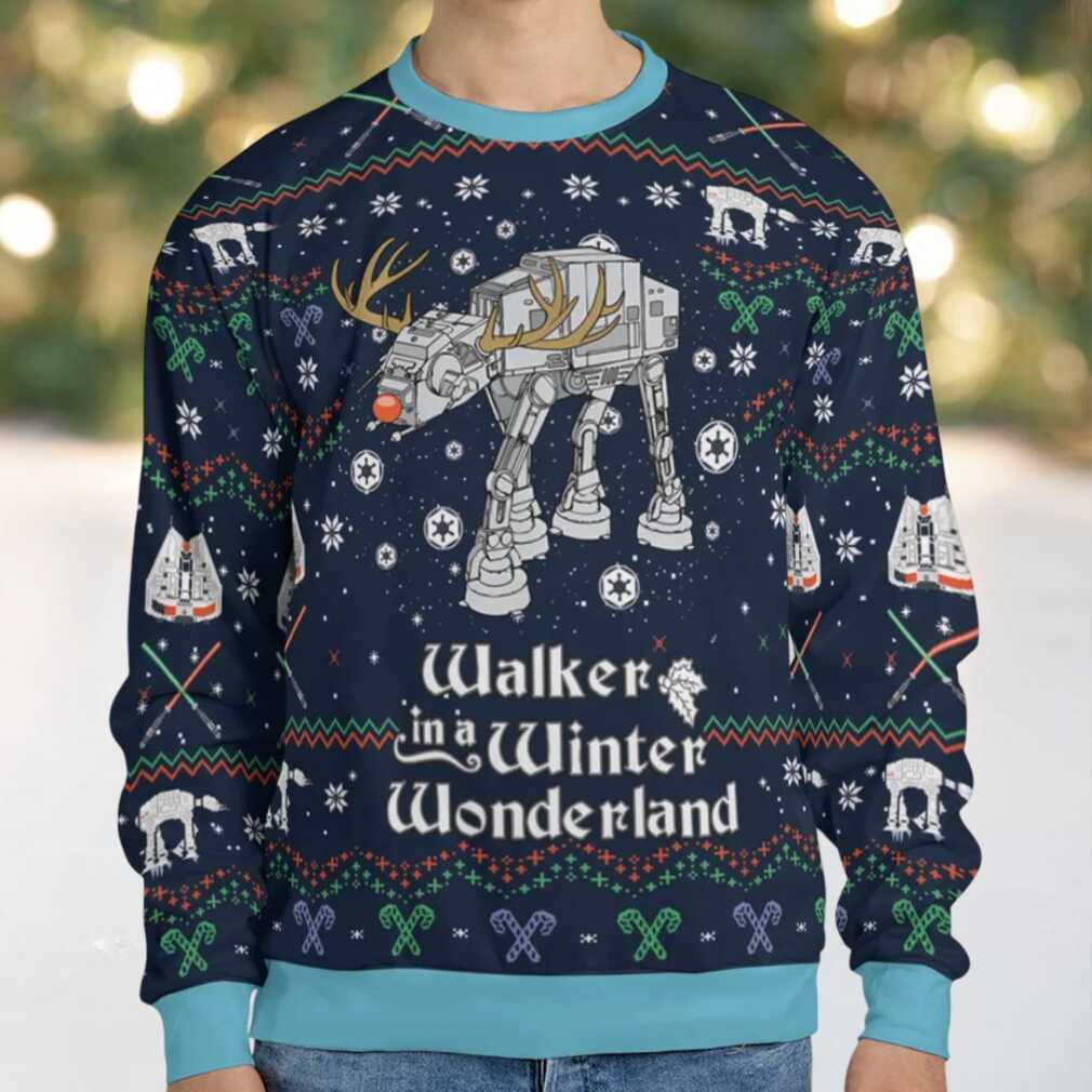 Walker In A Winter Wonderland Star Wars Ugly Christmas Sweatshirt Walker In A Winter Wonderland Star Wars Ugly Christmas Sweatshirt