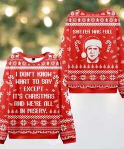 We’re All in Misery Ugly Christmas Knit Sweatshirt