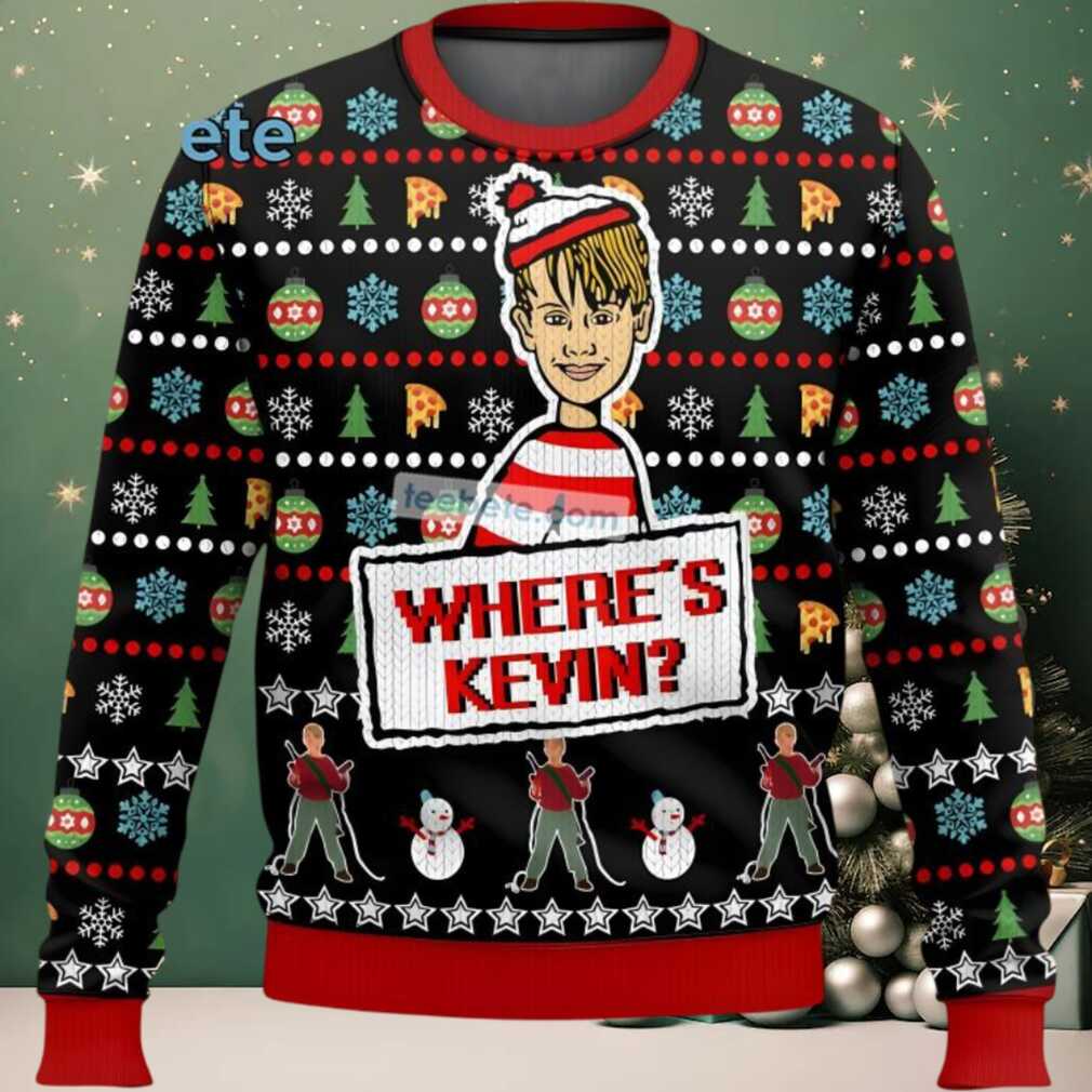 Where Is Kevin Home Alone Ugly Christmas Sweater Cheap Red Black, hoodie, sweater, long sleeve and tank top Where Is Kevin Home Alone Ugly Christmas Sweater Cheap Red Black