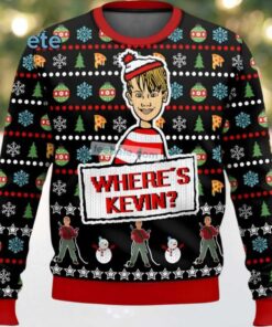 Where Is Kevin Home Alone Ugly Christmas Sweater Cheap Red Black, hoodie, sweater, long sleeve and tank top Where Is Kevin Home Alone Ugly Christmas Sweater Cheap Red Black