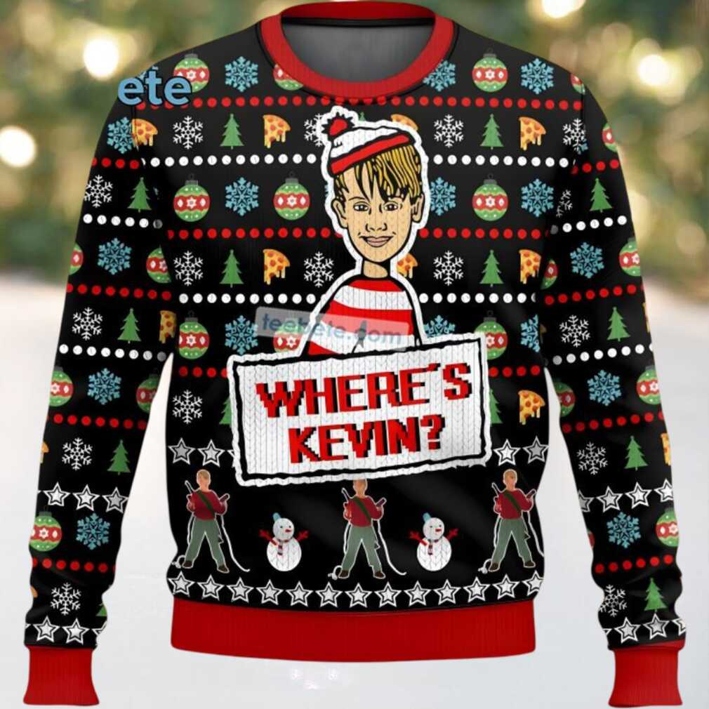 Where Is Kevin Home Alone Ugly Christmas Sweater Cheap Red Black, hoodie, sweater, long sleeve and tank top Where Is Kevin Home Alone Ugly Christmas Sweater Cheap Red Black