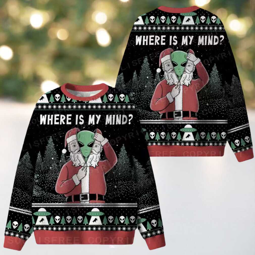 Where is my mind Ugly Christmas Knit Sweatshirt Where is my mind Ugly Christmas Knit Sweatshirt