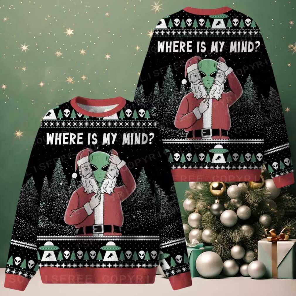 Where is my mind Ugly Christmas Knit Sweatshirt Where is my mind Ugly Christmas Knit Sweatshirt