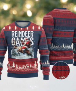 Xmas Hunting Ugly Christmas Sweater Reindeer Game Santa Hunter Deer Season