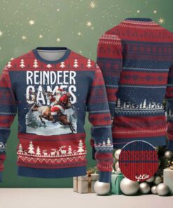 Xmas Hunting Ugly Christmas Sweater Reindeer Game Santa Hunter Deer Season
