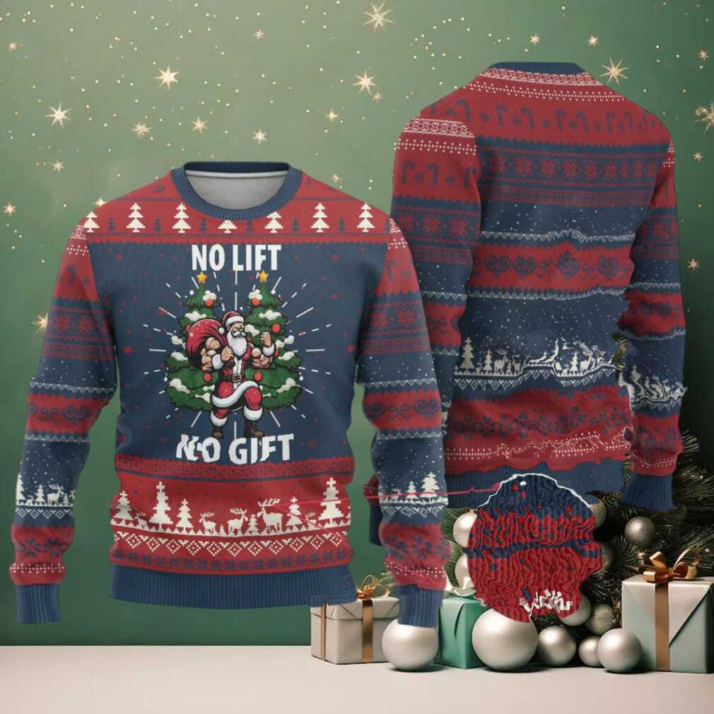 Xmas Santa Gymer Ugly Christmas Sweater No Lift No Gift Bodybuilding Xmas Santa Gymer Ugly Christmas Sweater No Lift No Gift Bodybuilding