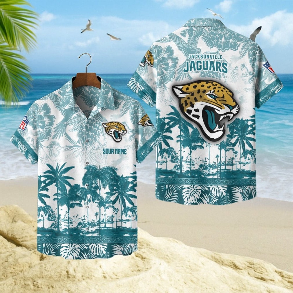 Acksonville Jaguars NFL Custom Name Hawaiian Shirt Acksonville Jaguars NFL Custom Name Hawaiian Shirt