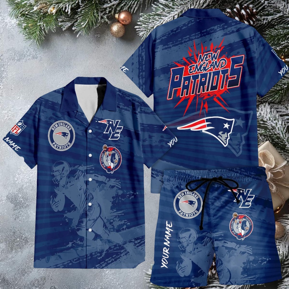 Aloha Touchdown Flamingo Patriots Hawaiian Shirt – Customizable Name Aloha Touchdown Flamingo Patriots Hawaiian Shirt – Customizable Name