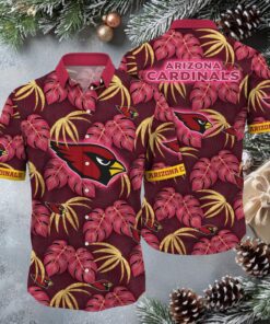 Arizona Cardinals NFL Mens Hawaiian Button Up Shirt