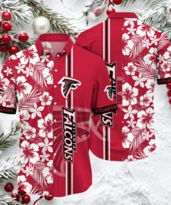 Atlanta Falcons Tropical Design Hawaiian Short Sleeve Shirt Button Up Atlanta Falcons Tropical Design Hawaiian Short Sleeve Shirt Button Up