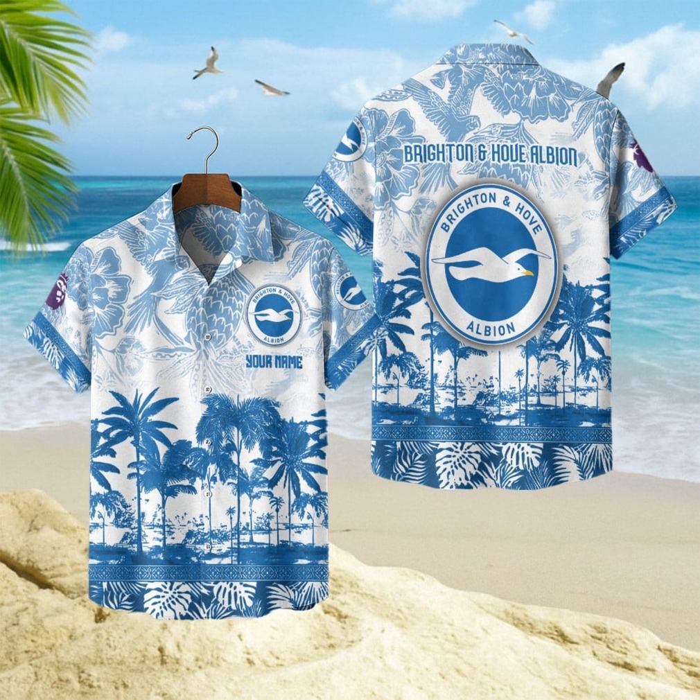 Brighton & Hove Albion FC Personalized Hawaiian Shirt Brighton & Hove Albion FC Personalized Hawaiian Shirt