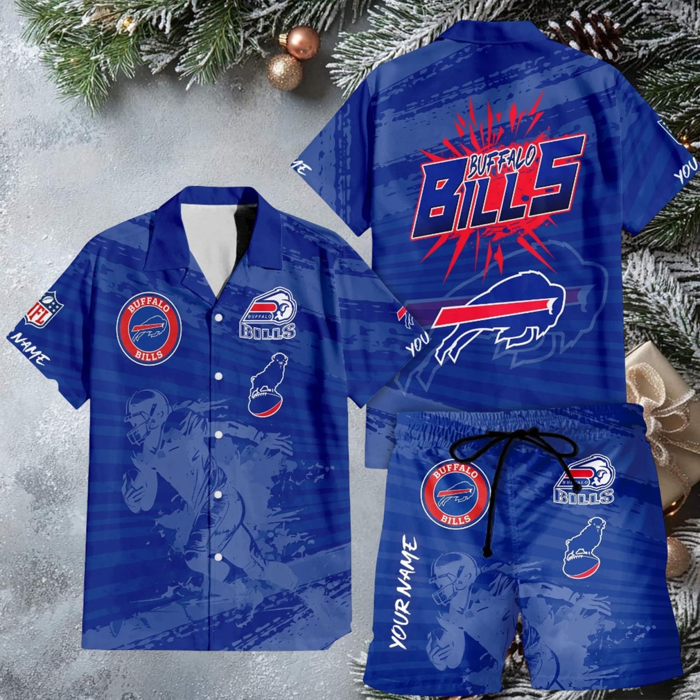 Buffalo Bills Vintage Style Custom Name Aloha Hawaiian Shirt Buffalo Bills Vintage Style Custom Name Aloha Hawaiian Shirt