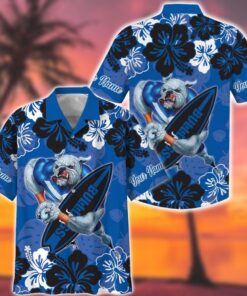 Bulldog Hawaiian Shirt   Men’s Short Sleeve Aloha Beach Shirt