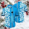 Detroit Lions Hibiscus Hawaiian Shirt Blue and White NFL Tropical Apparel Detroit Lions Hibiscus Hawaiian Shirt Blue and White NFL Tropical Apparel