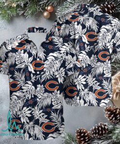 Chicago Bears Tropical Leaves NFL Hawaiian Shirt