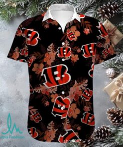 Cincinnati Bengals NFL Mens Hawaiian Button Up Shirt