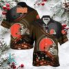 Cincinnati Bengals NFL Mens Hawaiian Button Up Shirt Cincinnati Bengals NFL Mens Hawaiian Button Up Shirt