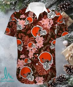 Cleveland Browns Hawaiian Shirt, NFL Football Tropical Aloha Tee