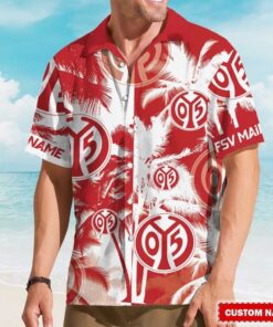 Custom FSV Mainz 05 Hawaiian Shirt   Personalized Name