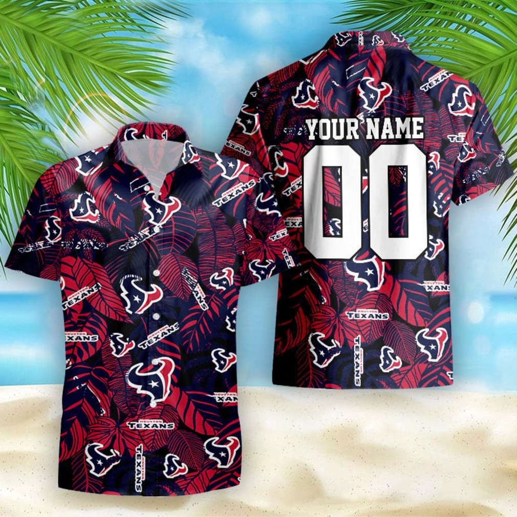 Custom Houston Texans NFL Hawaiian Shirt Custom Houston Texans NFL Hawaiian Shirt