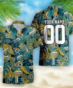 Custom Jacksonville Jaguars Tropical Hawaiian Shirt