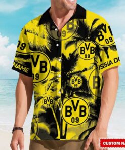 Custom Name Borussia Dortmund Festival Hawaiian Shirt