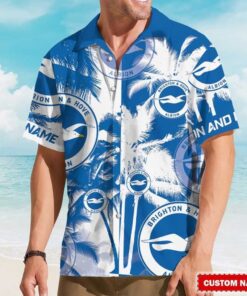 Custom Name Brighton & Hove Albion FC Aloha Hawaiin Shirt