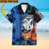 Custom Name LOSC Lille Muscle Beach Hawaiian Shirt