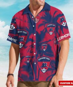 Custom Name Clermont Foot 63 Tropical Aloha Hawaiin Shirt
