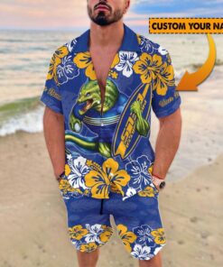 Custom Name Hawaiian Shirt & Shorts Set