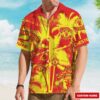 Custom Name NRL Gold Coast Titans Personalized Tropical Hawaiian Shirt