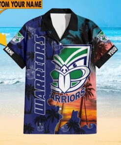 Custom Name New Zealand Warriors NRL Hawaiian Shirt