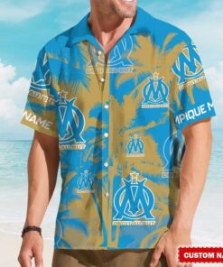 Custom Name Olympique de Marseille Hawaiian Shirt