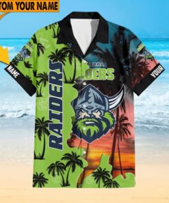 Custom Name Raiders Themed Hawaiian Shirt
