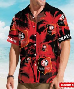 Custom Name Stade Rennais FC Aloha Hawaiin Shirt