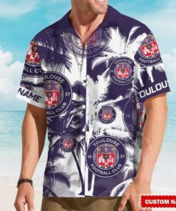 Custom Name Toulouse Football Club TFC Hawaiian Shirt