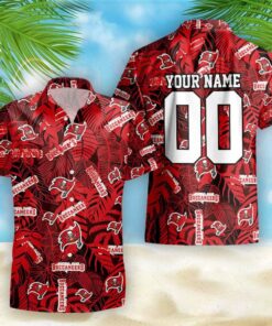 Custom Tampa Bay Buccaneers Tropical Aloha Hawaiian Shirt