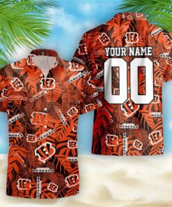 Customizable Cincinnati Bengals Hawaiian Shirt