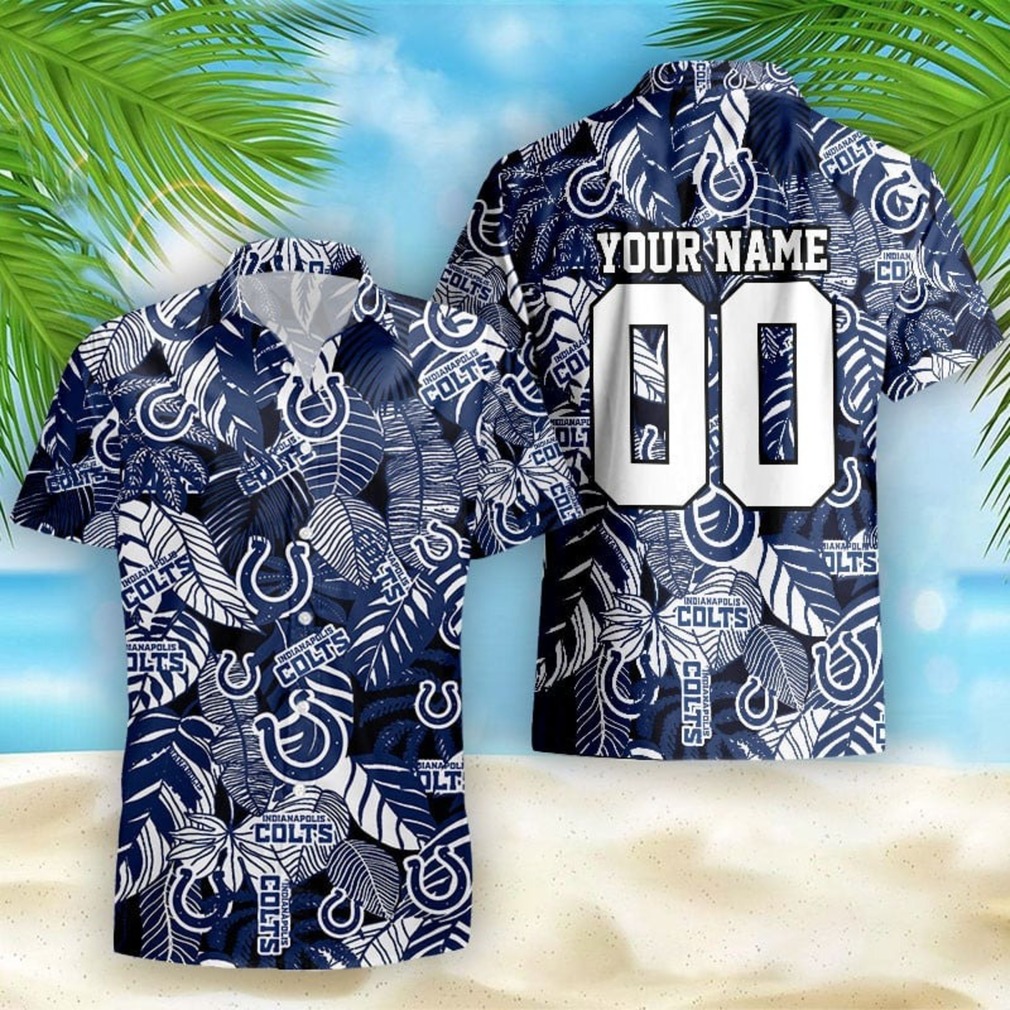 Customizable NFL Indianapolis Colts Hawaiian Shirt Customizable NFL Indianapolis Colts Hawaiian Shirt