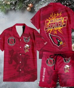 Customized NFL Arizona Cardinals Hawaii Shirt Tropical Flower Aloha Shirt