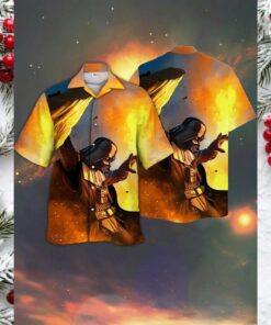 Dark Side Darth Vader Galactic Empire Hawaiian Button Down