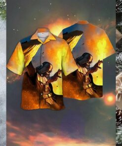 Dark Side Darth Vader Galactic Empire Hawaiian Button Down