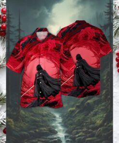 Darth Vader Red & Black Hawaiian Shirt