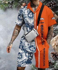 Denver Broncos Personalized Split Design Hawaiian Shirt